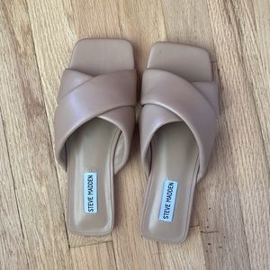 Steve Madden sandal flats nude/tan